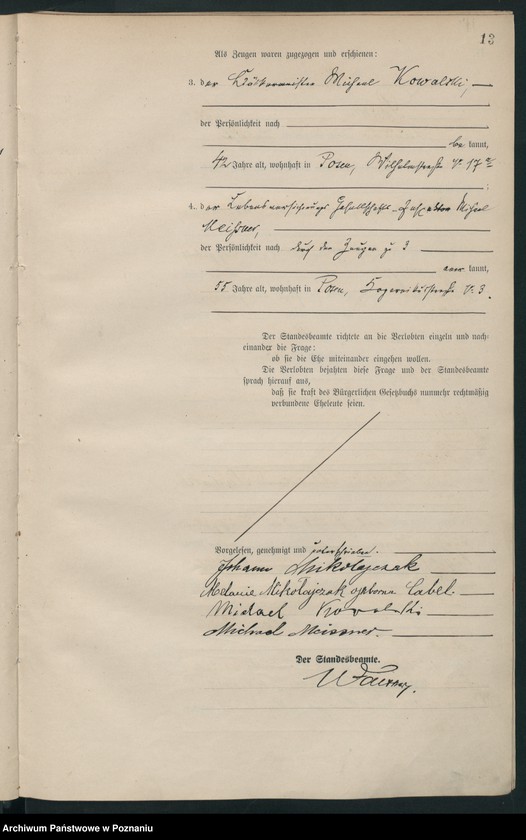 Obraz 14 z jednostki "Księga miejscowa małżeństw tom I [Rejestr główny małżeństw]"