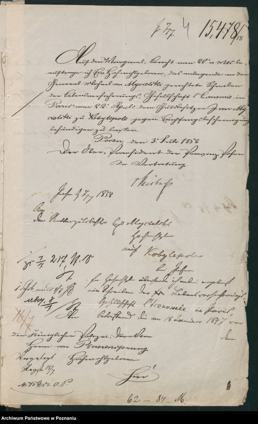 Obraz 8 z jednostki "A. betr. die gräfliche Familie Mycielski"