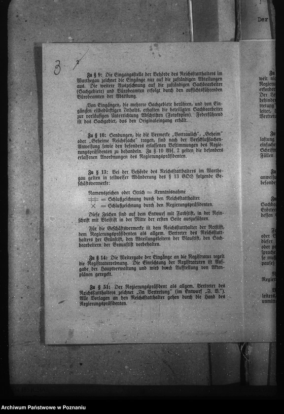 Obraz 7 z jednostki "Geschäftsordnung Abt. II a (i podział czynności)"