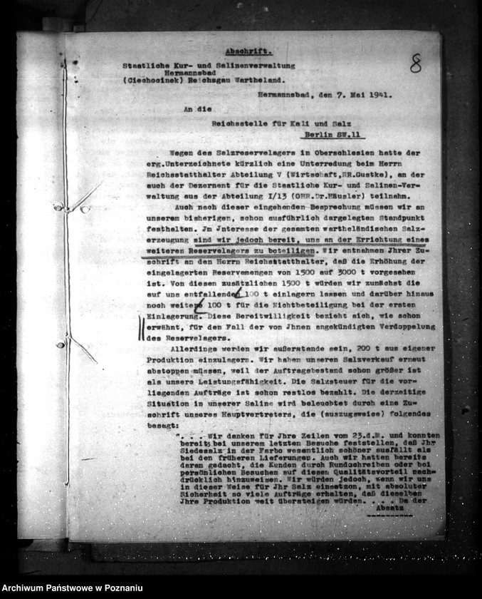 Obraz 12 z jednostki "Hermannsbad- Saline- Salzlager in Oberschlesien"