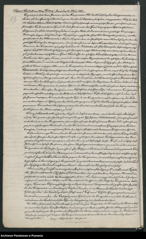 image.from.unit.number "Die Verschwörung unter der polnischen Bevölkerung der Provinz Posen /Poznań/ im Anschluss an die Insurrektion im Königreiche Polen."