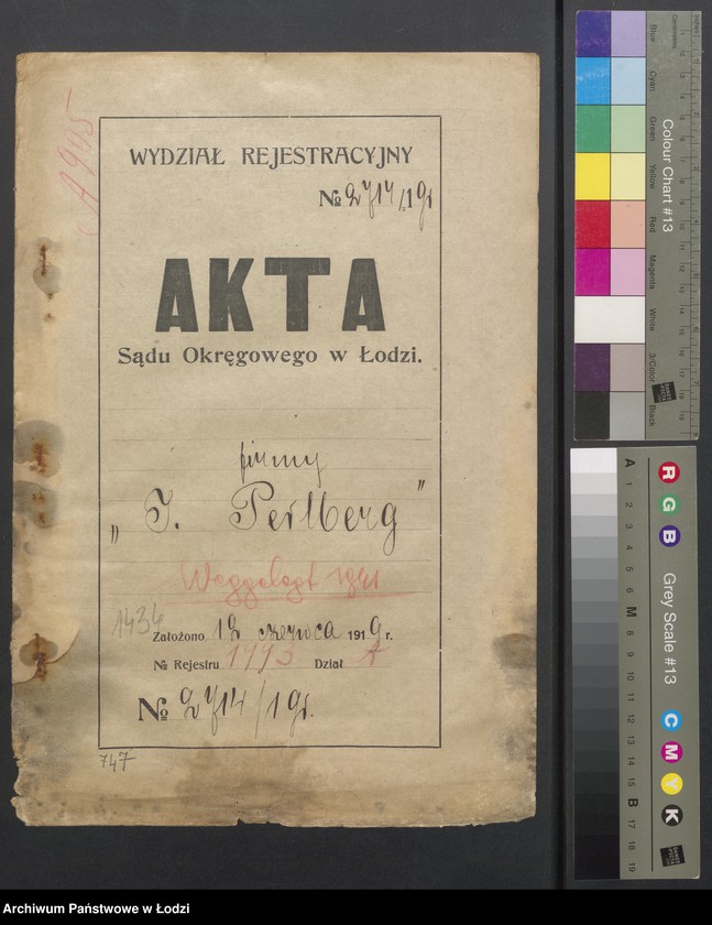 Obraz 2 z jednostki "Józef Perlberg - sprzedaż towarów manufakturowych i chustek"