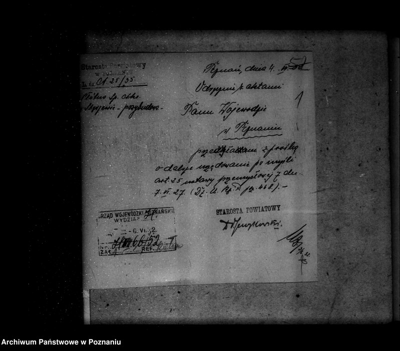 Obraz 5 z jednostki "Zatwierdzenie projektu urządzania zakładu przemysłowego Firmy Płótno S. Akcyjna W Stęszewie powiat poznański nr 516"