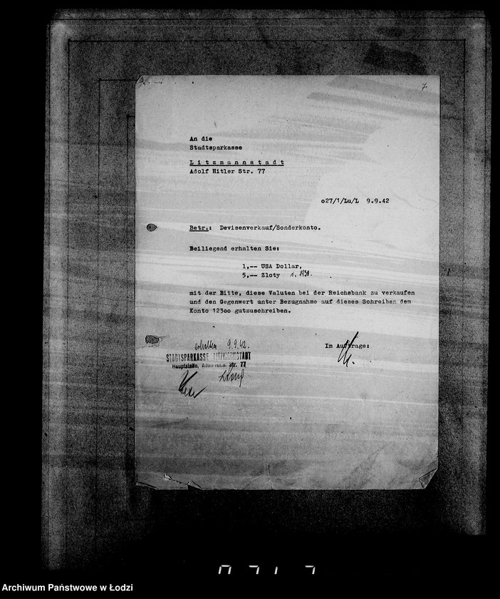 Obraz 11 z jednostki "Sonderkonto 12300. Belege 401-500"