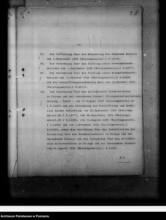 Obraz 13 z jednostki "Verordnung über die Einführung von Wehrrecht"