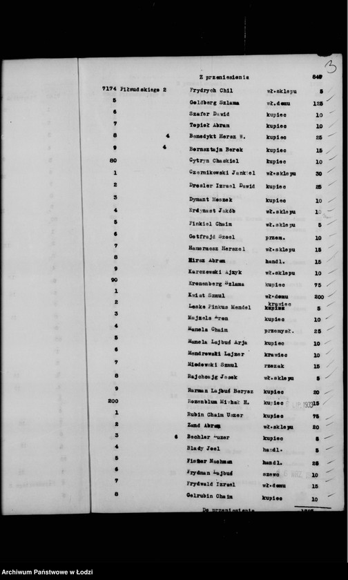 Obraz 6 z jednostki "Rejestr poborczy"