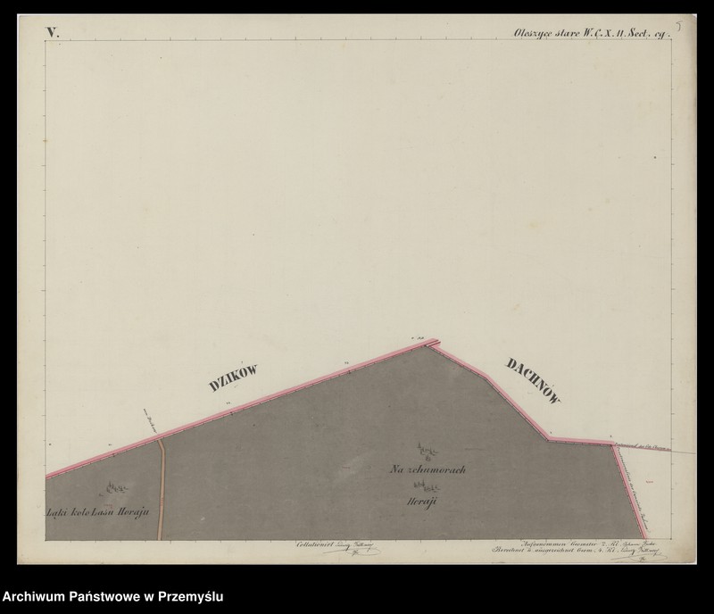 image.from.unit.number "Dorf Oleszyce Stare sammt Ortschaft Zabiala in Galizien Żółkiewer Kreis"