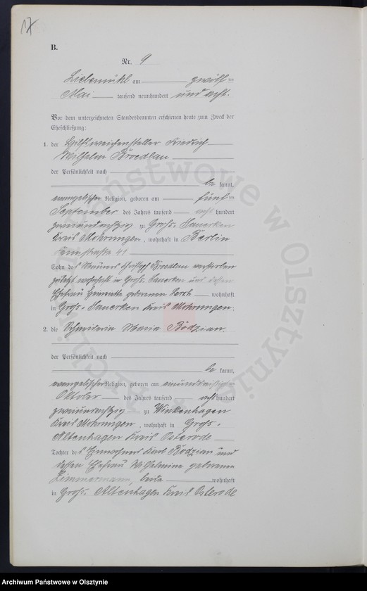 image.from.unit.number "Heirats-Neben-Register Nr 1 - 28"