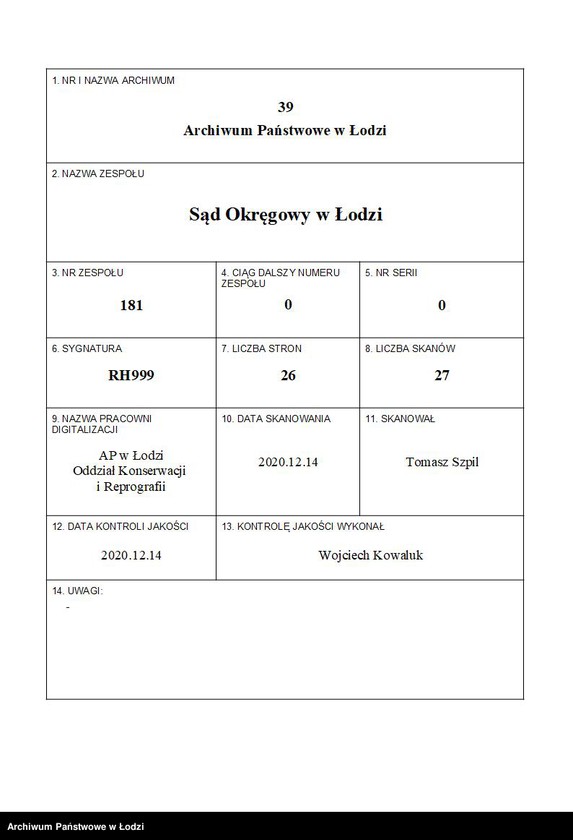 Obraz 1 z jednostki "Aron Berger – fabrykacja towarów wełnianych – Zgierz"