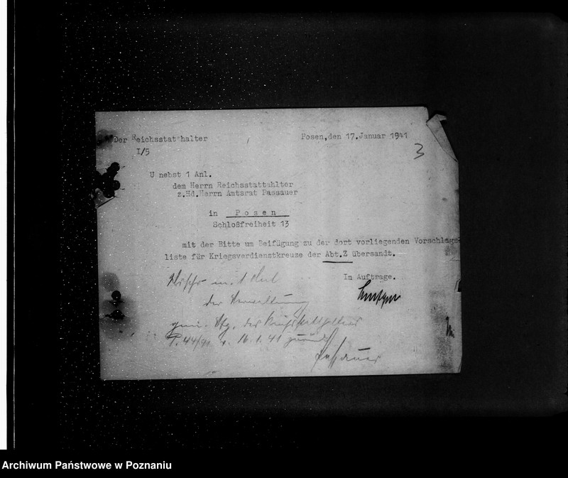 Obraz 7 z jednostki "Wykazy osób proponowanych do odznaczenia z urzędów terenowych"