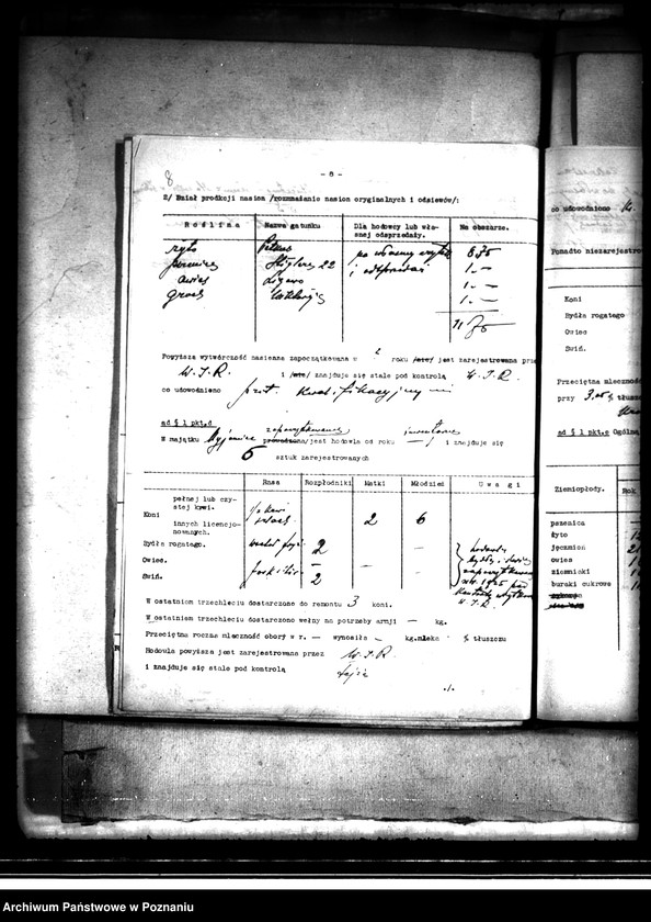 Obraz 12 z jednostki "Majątek Myjomice powiatu kępińskiego wyłączenie z art. 4,5 ustawy o przeprowadzeniu reformy rolnej"