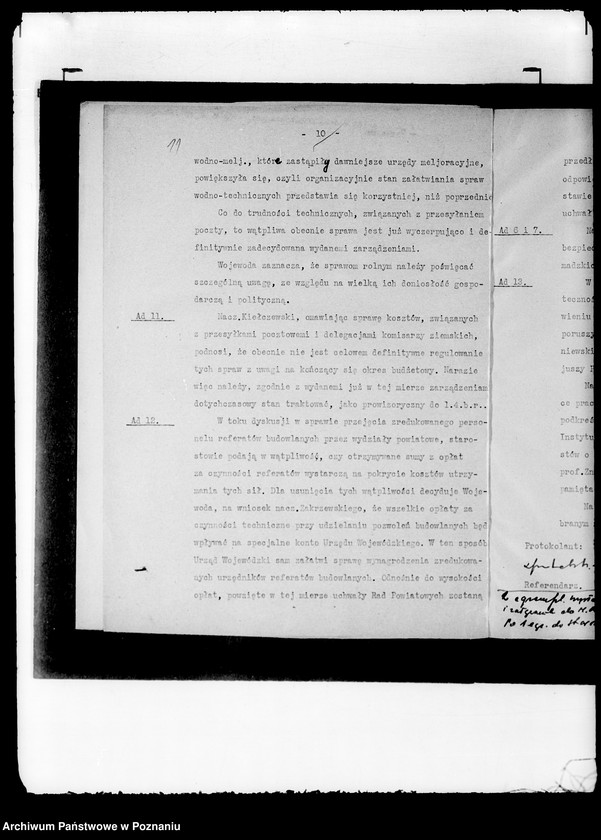 Obraz 15 z jednostki "/Protokół z doraźnego zjazdu starostów odbytego 3 II 1934 r./"