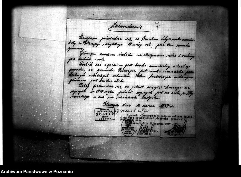 Obraz 10 z jednostki "Wykup gruntu dzierżawnego przez Stanisława Zbyszewskiego od Ludwika Chrystiana Stolberg-Wernigorode z majątku Potarzyce powiatu jarocińskiego"