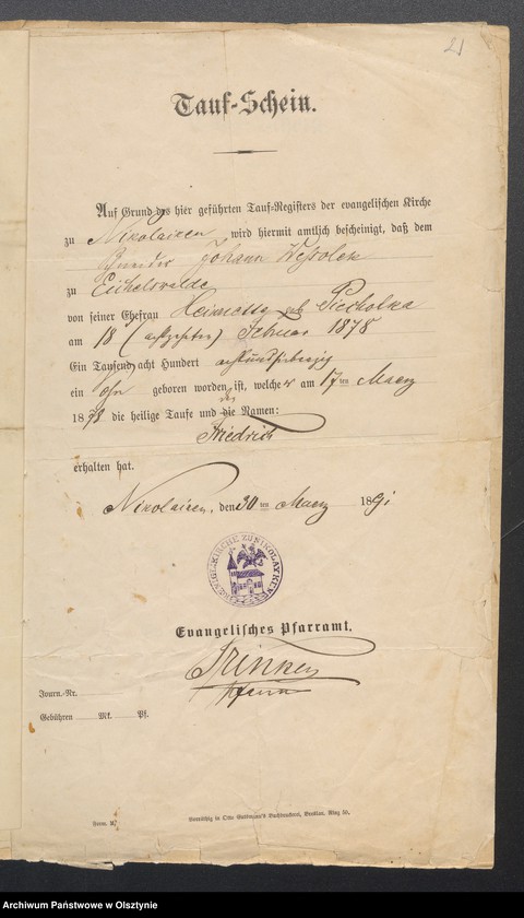 image.from.unit.number "Taufscheine, Gebursurkund und Konfirmanteb Tabelle"