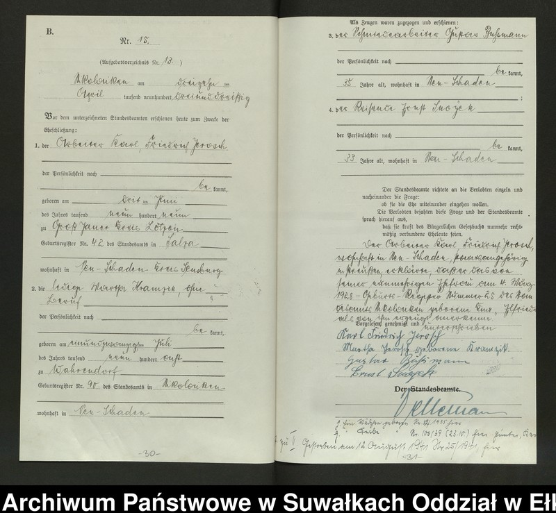 image.from.unit.number "Heirats=Haupt=Register des Königlichen Preussischen Standes-Amtes Nikolaiken Kreis Sensburg"
