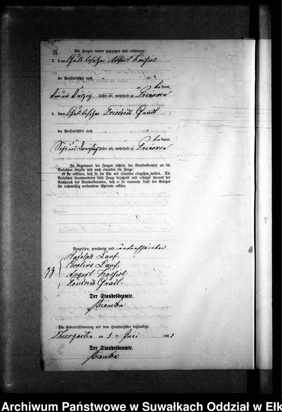 image.from.unit.number "Heiraths-Neben-Register des Preussischen Standes-Amtes Prinowen Kreis Angerburg"