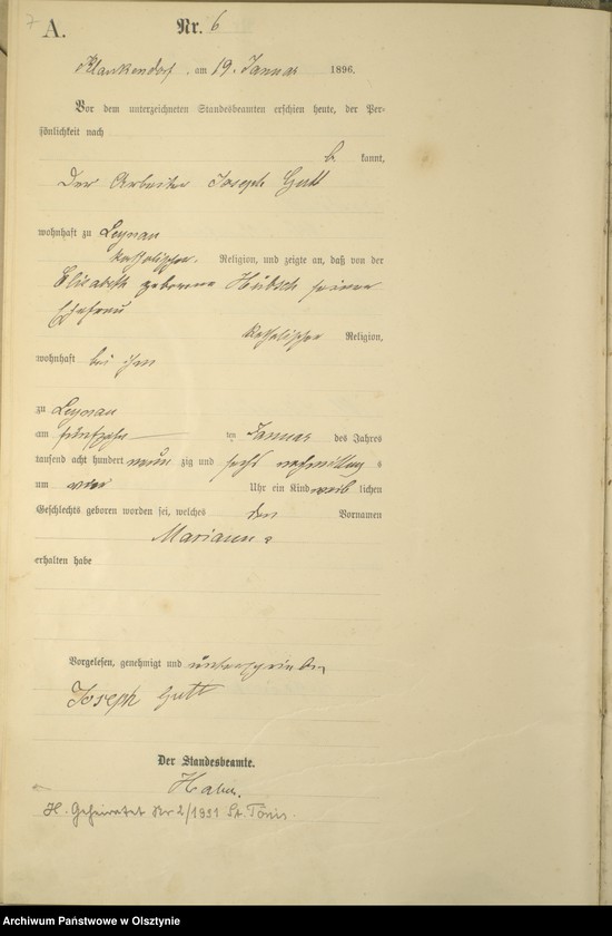 image.from.unit.number "Geburts-Haupt-Register Nr 1 - 66,71 - 110"