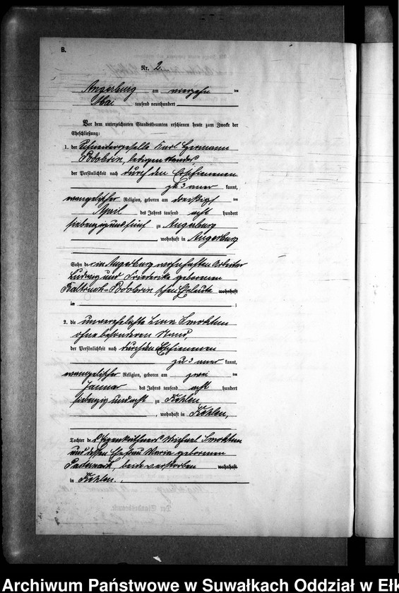 image.from.unit.number "Heiraths-Neben-Register des Preussischen Standes-Amtes [Kehlen Kreis Angerburg]"