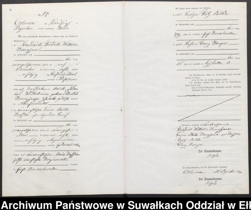image.from.unit.number "Heirats-Neben-Register des Preussischen Standes-Amtes Orlowen Kreis Lötzen"
