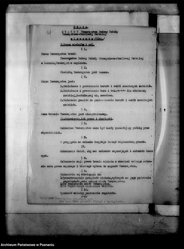 Obraz 10 z jednostki "Państwowa Szkoła Przemysłowo Handlowa Żeńska - Leszno [protokoły z egzaminu końcowego]"