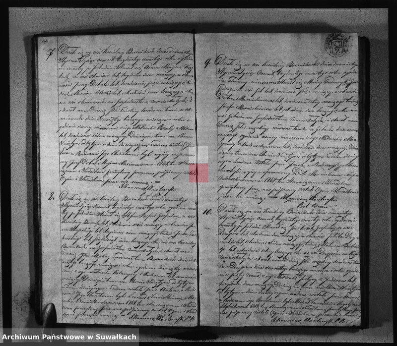 image.from.unit.number "Duplikat Aktów Urodzonych, Zaślubionych i Zmarłych Parafij Berznickiey z Roku 1834"