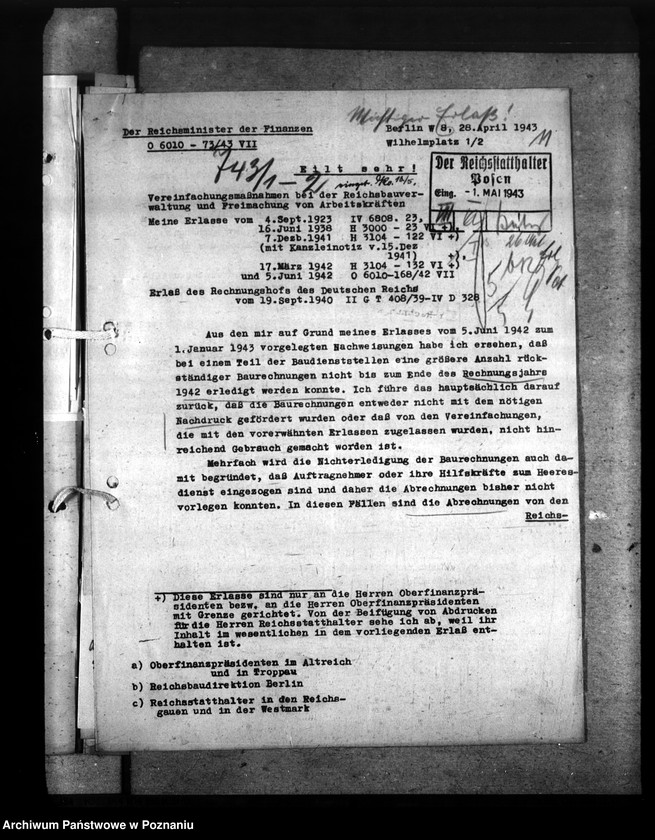 Obraz 15 z jednostki "Rozliczenia budowlane - korespondencja"