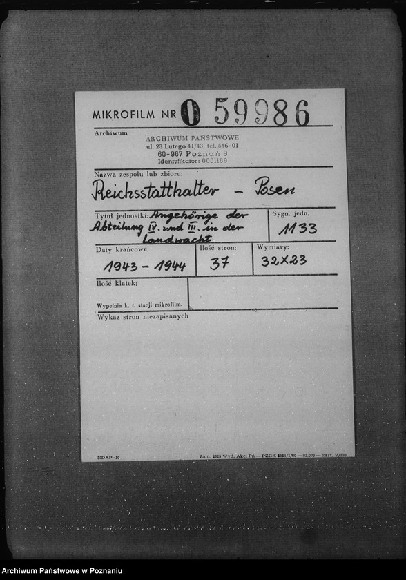 Obraz 2 z jednostki "Angehörige der Abteilung IV. und III. In der Landwacht"