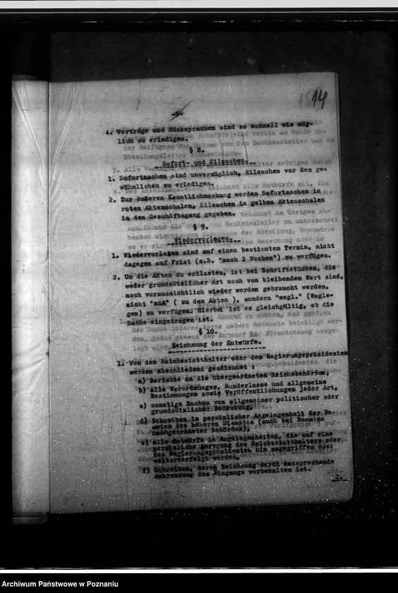 Obraz 18 z jednostki "Dienst- und Geschäftsordnung - allgemein"