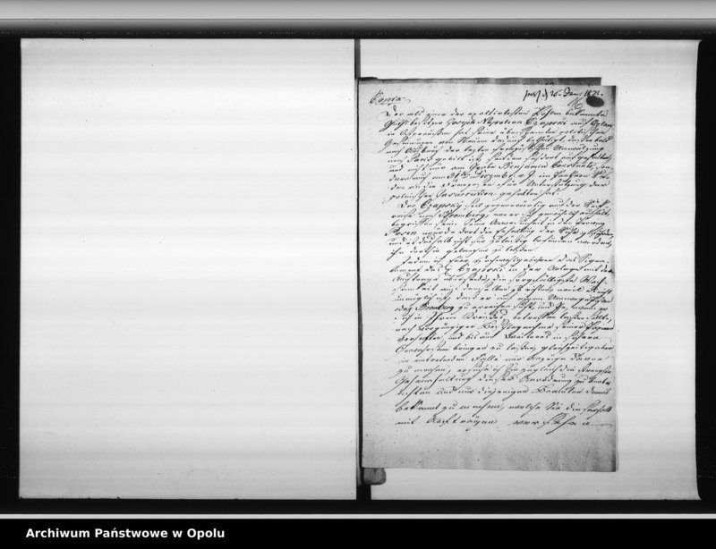 Obraz 14 z jednostki "Acta generalia des Magistrats zu Oppeln betreffend alle höhere Ortserlassenen Verordnungen in Rücksicht der Fremden - Polizei, der Aufsicht über revolutionair gesinnte Personen, Verfolgung von verdächtigen Ausländern, und aller derjenigen Verfügungen welche die pohlnischen Insurection betreffen"