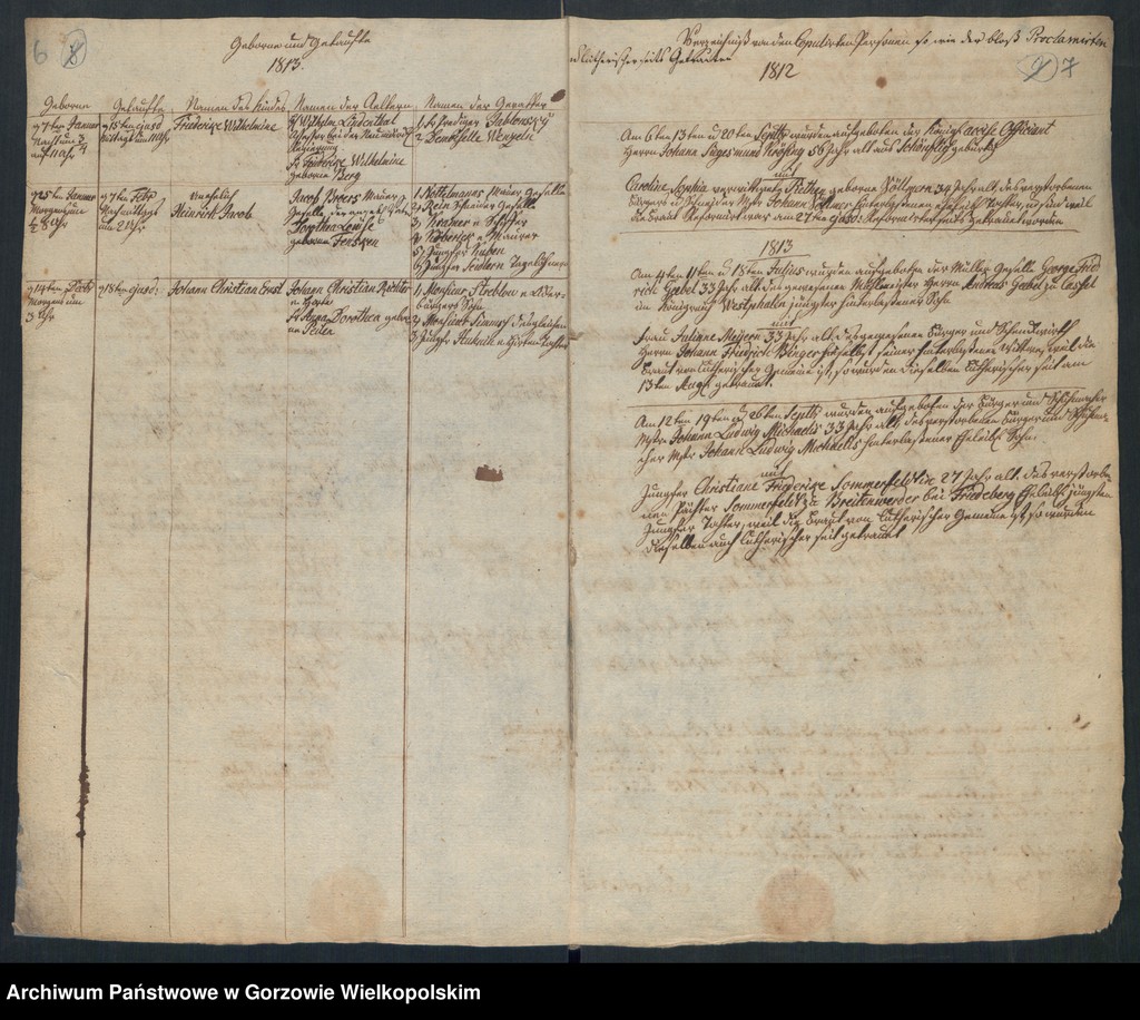 image.from.unit.number "Duplikate der Reformierte Gemeinde zu Landsberg an der Warthe (zawiera także: Miltäir für die Garnison 3 und 4 Escadron des III Dragoner Regiment, 3 Bataillons des 14 Landwehrregiment, 3 Brigade z lat 1833-1848)"