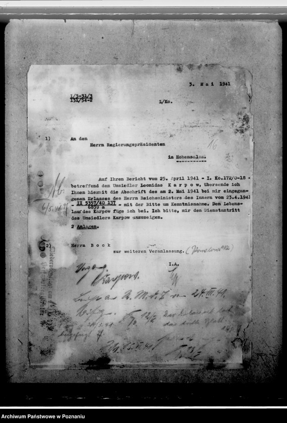 Obraz 20 z jednostki "Pawlowski, Tadeus; Karpow, Leonidas - ubieganie się o zatrudnienie w administracji ogólnej"