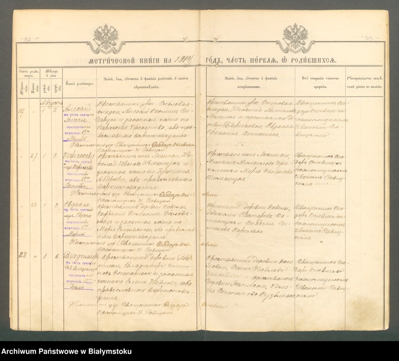 Obraz 19 z jednostki "[Akta urodzeń, małżeństw i zgonów za lata 1914-1915 i 1919]"