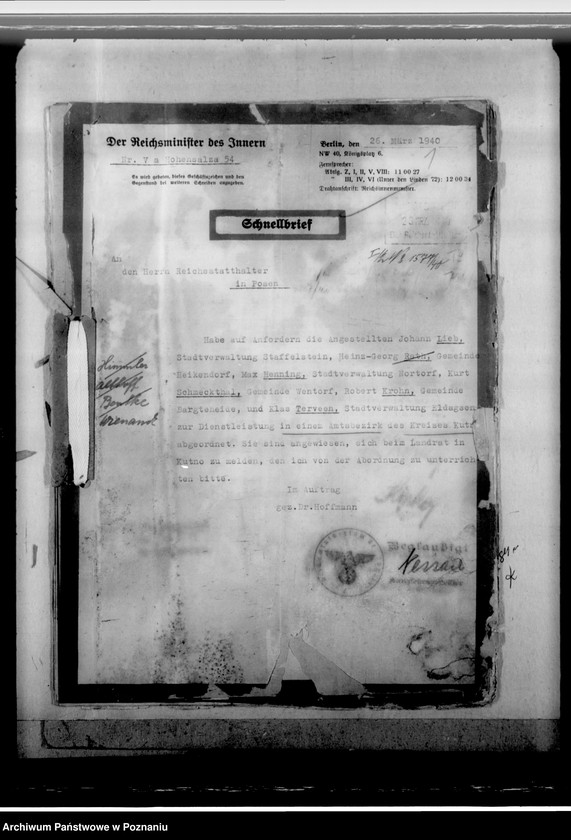 Obraz 5 z jednostki "Nazwiska 15 urzędników, ubiegających się o zatrudnienie w Kraju Warty"