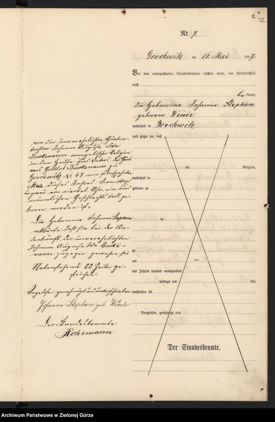 Obraz 9 z jednostki "Sterbe-Haupt-Register"