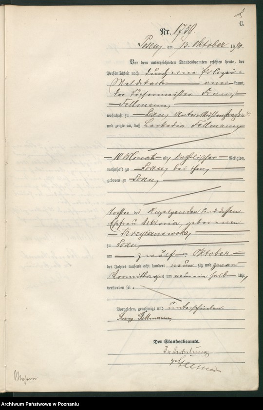 Obraz 10 z jednostki "Księga zgonów t. V"