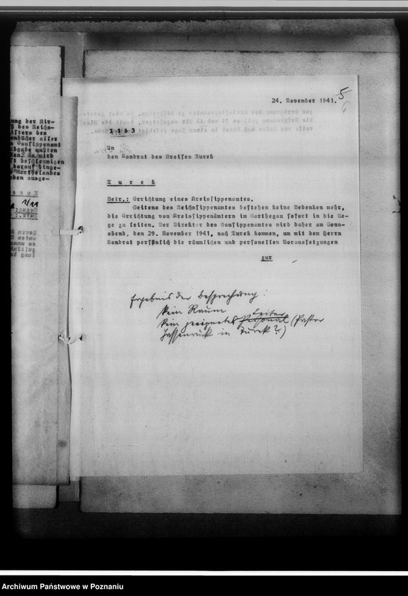 Obraz 10 z jednostki "[Korespondencja w sprawach organizacyjnych], Kreissippenamt Turek"