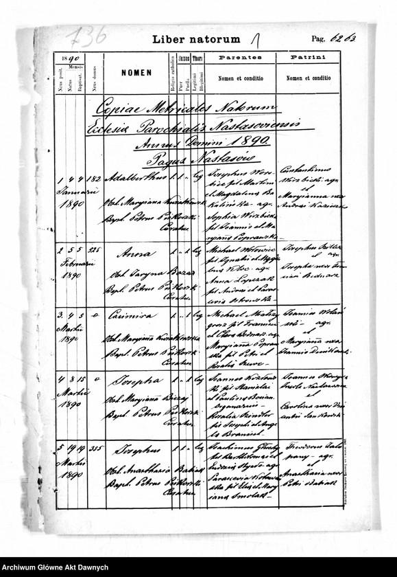 image.from.unit.number "Parafia: Nastazów. Dekanat: Trembowla. Kopie z ksiąg metrykalnych ur., śl., zg. dla całej parafii (Nastazów i pozostałe wsie)."