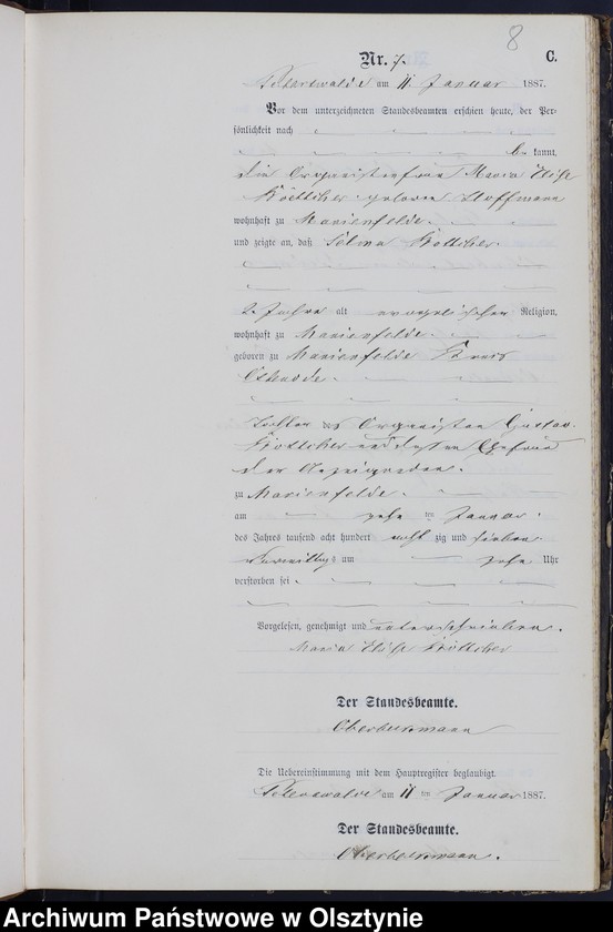 image.from.unit.number "Sterbe-Neben-Register Nr 1 - 124"