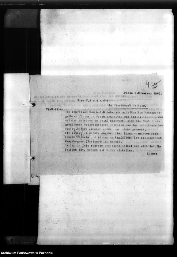 Obraz 8 z jednostki "Bernhard Arendt aus Oberausmass, Kreis Kulm (Chełmno)"