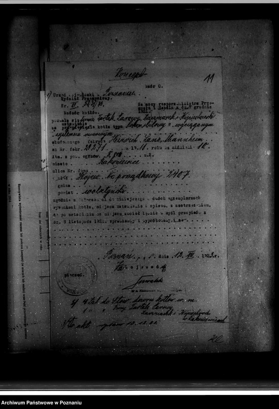 Obraz 15 z jednostki "Tartak Kaczmarka i Wojciechowskiego w Rakoniewicach powiat wolsztyński nr woj. kotła 2407"