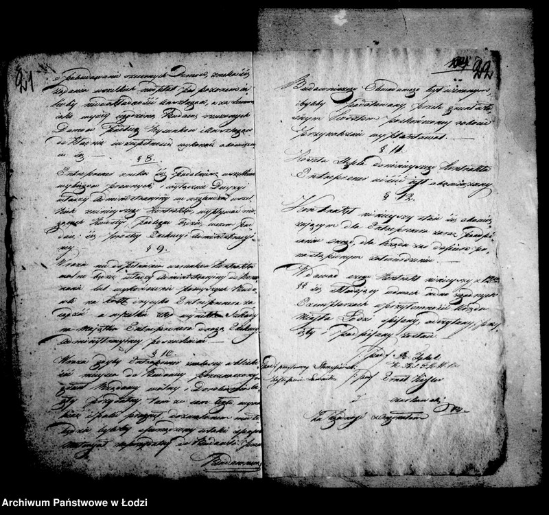 Obraz 18 z jednostki "Akta tyczące się urządzenia bielnika 1824"