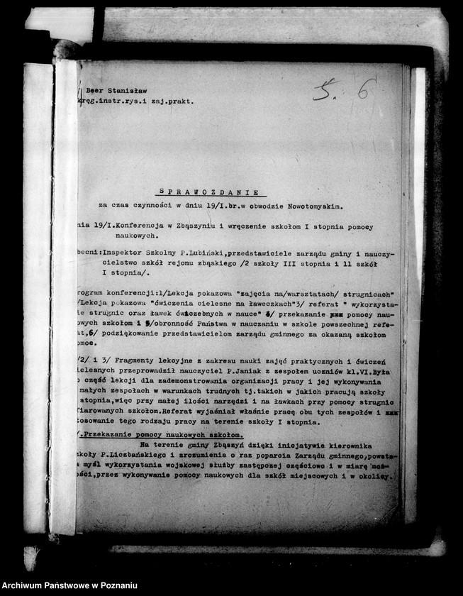 Obraz 9 z jednostki "[Sprawozdania z kursów wyrobu pomocy naukowych na terenie okręgu poznańskiego]"