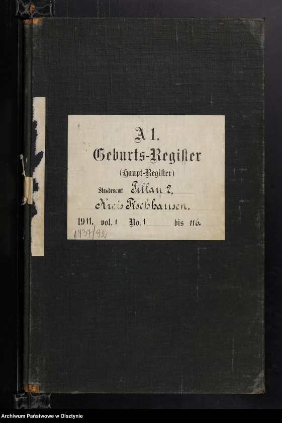 image.from.unit.number "Geburts-Haupt-Register Nr 1 - 116"