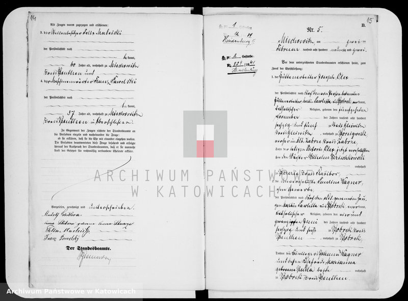 image.from.unit.number "Księga małżeństw za rok 1892 [nr 1 - 105]"