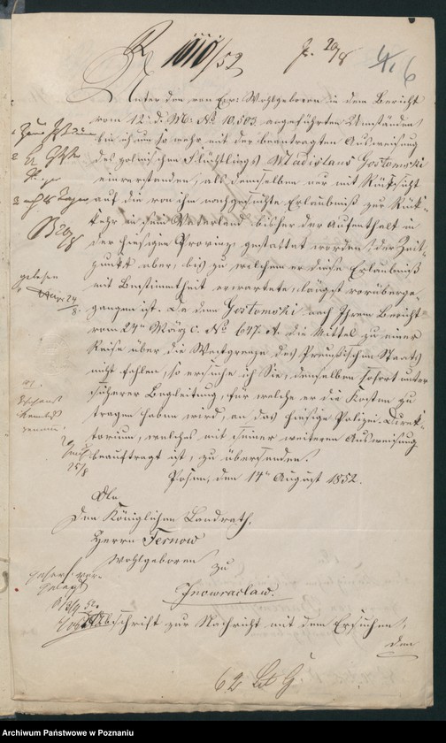 Obraz 9 z jednostki "A. betr. Władysław von Gostomski"