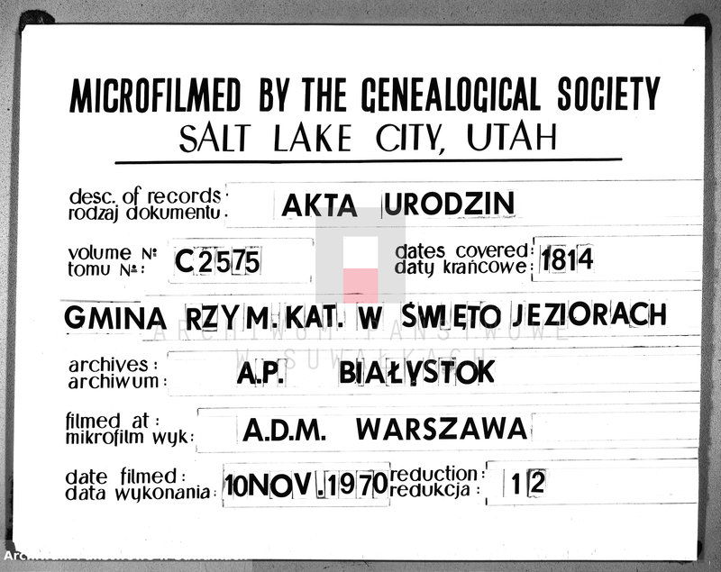 image.from.unit.number "Akta urodzonych gminy świętojańskiey od 1-go stycznia 1814 roku aż do ostatniego grudnia"