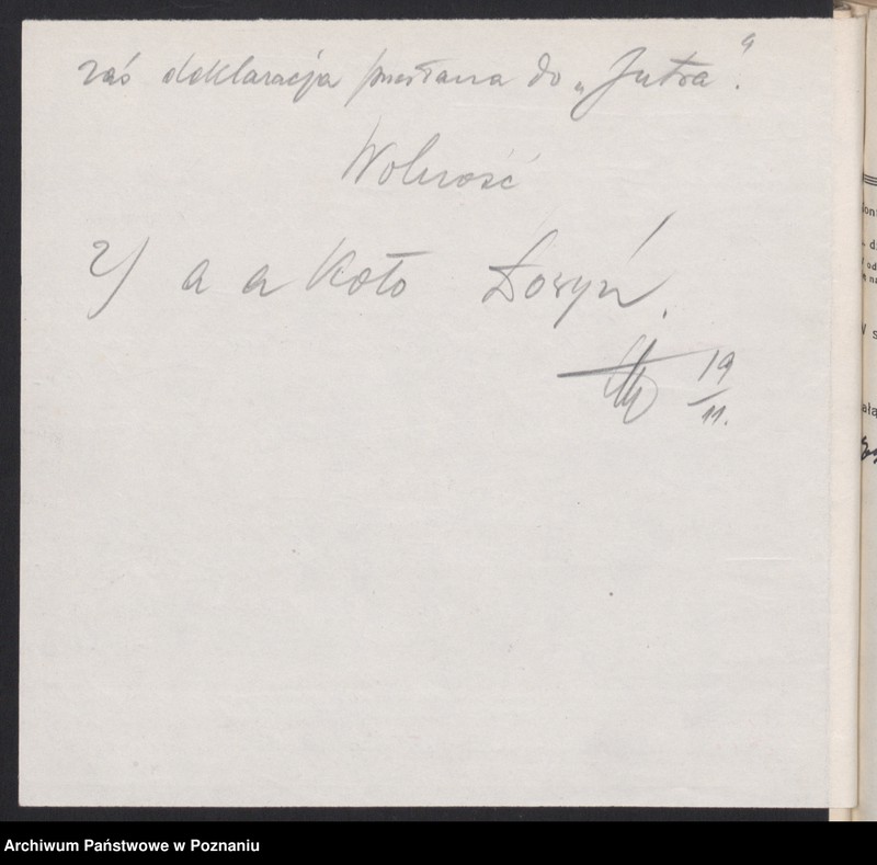 Obraz 14 z jednostki "Łowyń, powiat Międzychód - akta koła."