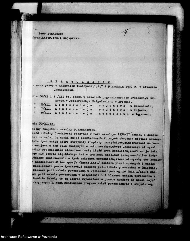 Obraz 11 z jednostki "[Sprawozdania z kursów wyrobu pomocy naukowych na terenie okręgu poznańskiego]"