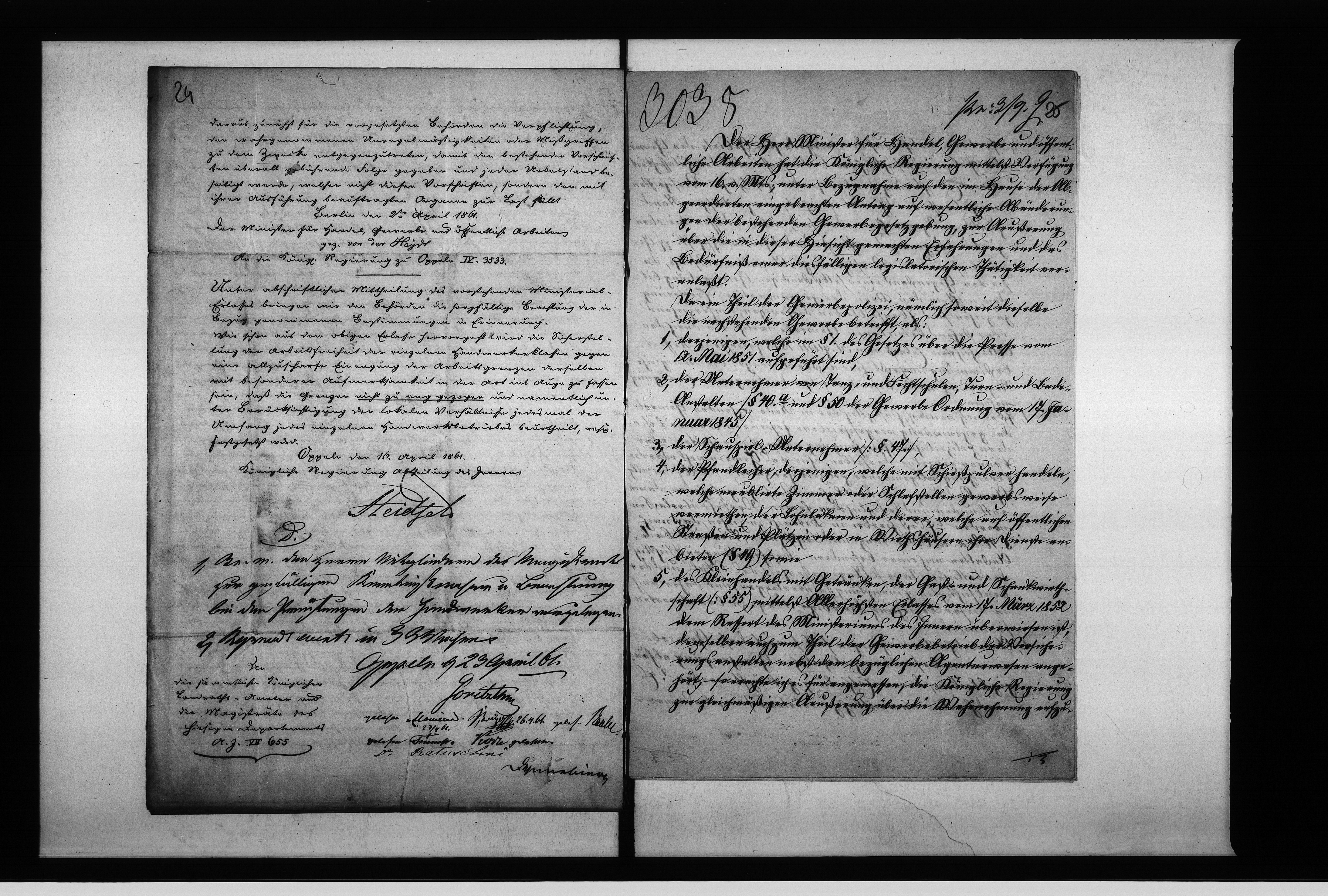 image.from.unit.number "Acta des Magistrats zu Oppeln betreffend Gutachten über Abänderung der Gewerbe-Ordnung und Gewebesteuer Gesetzgebung"