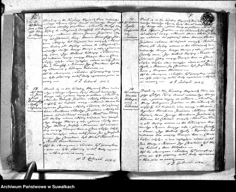 Obraz 6 z jednostki "Duplikat urodzonych, zaślubuionych i zeszłych parafii wieysieysiey na rok 1828"